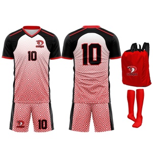 Camisetas de Fútbol Personalizadas Cómodas, Transpirables y Elásticas, Uniformes de Fútbol para Hombre, de Manga Corta, para Entrenamiento y Competición - Product Image 1