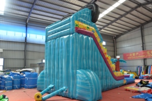 Commercial Tropical <b>Inflatable</b> <b>Water</b> <b>Slide</b> PVC Outdoor Party Jumping Bouncy Castle Kids Adult Big Blow Up Waterslide - Product Image 6