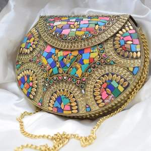 Decorative Metal Elegant Style Evening <b>Clutch</b> <b>Bag</b> High Quality Available for Sale in Bulk Factory Price - Product Image 2