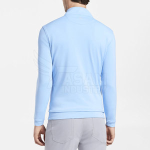 Sweat-shirts à fermeture éclair quart de tour coupe régulière pour hommes, coupe-vent, avec impression personnalisée, OEM - Product Image 2