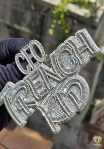 Totalmente Iced Trench Kid VVS Lab Grown Colgante Pass Diamond Test Icy Hip Hop Jewelry Solid Back Custom Pendant - Product Image 4