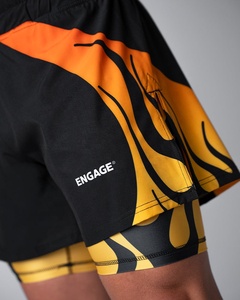 Shorts de sport légers en polyester à séchage rapide, sublimés, pour entraînement, gym, course à pied, fitness, hommes, femmes, jeunes, vêtements de sport actifs - Product Image 2
