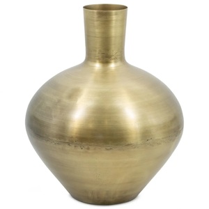 Vase à fleurs en métal fait à la main en fer Design côtier élégant pour la décoration de mariage Arrangements décoratifs fabriqués avec charme - Product Image 2