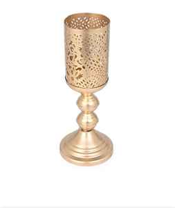 Candelabro y Soporte Decorativo de Metal Chapado en Oro Hecho a Mano, Logotipo Personalizado Navideño, Decoración de Alta Calidad para el Hogar y Bodas - Product Image 5