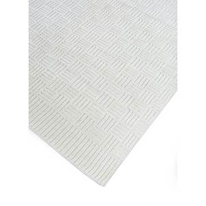 Alfombra de Lana Anudada a Mano Hula AKWL-1209, Color Marfil, Rectangular Grande con Diseño Geométrico, para Sala de Estar, Pasillo o Habitación Juvenil - Product Image 2