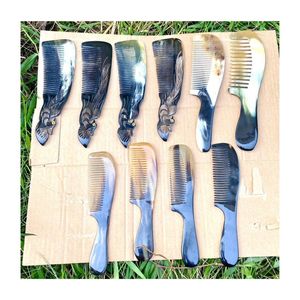 Elegant Horn <b>Comb</b> with Polished Finish Ideal for Daily Hair Grooming and Spa Us - Product Image 1