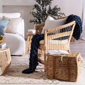 Best Seller Water Hyacinth <b>Storage</b> <b>Baskets</b> With Lid Rectangular Wicker <b>Baskets</b> Handmade Organizer Durable Decorative Home Decor - Product Image 5