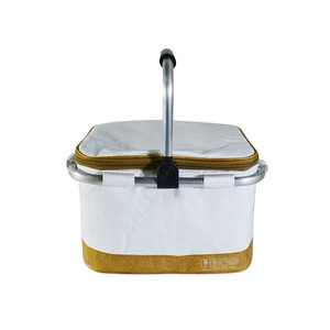 Tyvek-Cesta plegable para picnic al aire libre, con tapa, para acampar, almacenamiento de frutas y verduras - Product Image 4