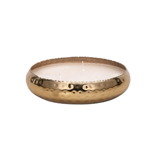Decorative Gold Metal Handmade Hammered Candle for Home Christmas Weddings and Events Decorations - Product Image 1