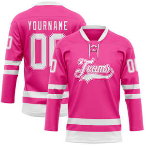 Haute Qualité Oem Personnalisé Hockey Sur Glace Blanc Uniforme Vierge Sergé Broderie Hockey Sur Glace Maillot Uniformes Porter - Product Image 1