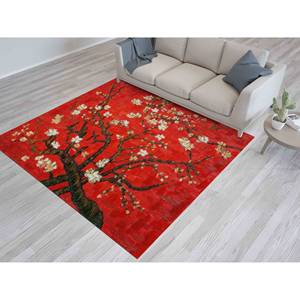 Alfombra con diseño de árbol de Van Gogh: reproducción artística de flor de almendro, decoración decorativa, alfombra suave no tejida - Product Image 2