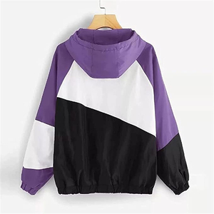 Wholesale Price Unisex Custom Windbreaker <b>Jacket</b> Good Quality Zipper <b>Pullover</b> Tops Wholesale Women's Cotton Knitted Tops - Product Image 3