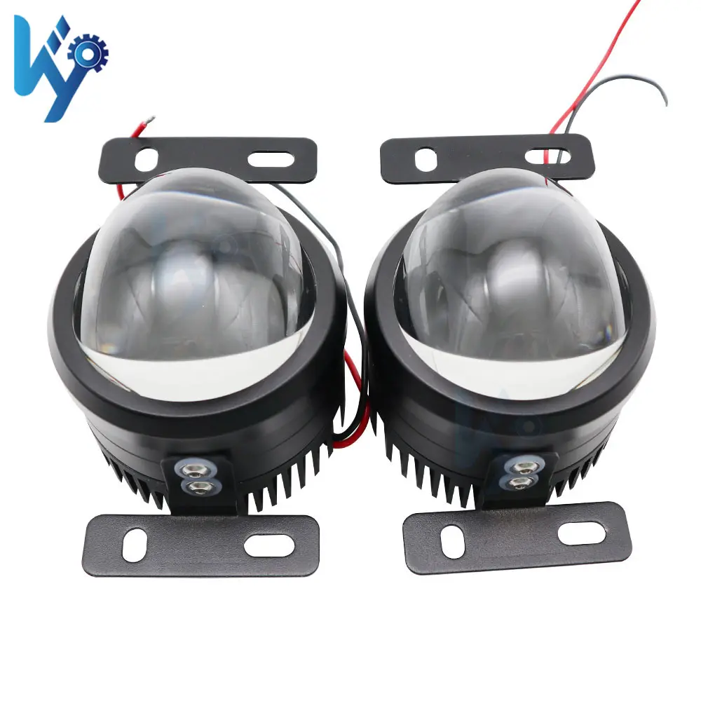 KY-P16 Bi Integrated Fog Lamp Tricolor Foglight Projector Car Led Fog Lights White+Yellow+Mix Color 3color Led Headlight