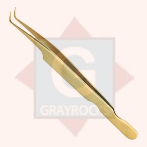 Pince à épiler antistatique de haute qualité en acier inoxydable pour le maquillage d'extension de cils pointe pointue - Product Image 3