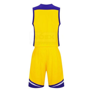 Uniforme de Baloncesto de Verano para Hombre, Transpirable, Tallas Grandes, Diseño Liso Personalizado, 100% Poliéster, Hecho en Pakistán, Precio Bajo - Product Image 3