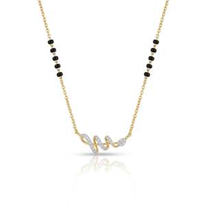 สร้อยคอจี้เพชร 9 กะรัต รุ่น Mangalsutra โดย Helical Grace - Product Image 2