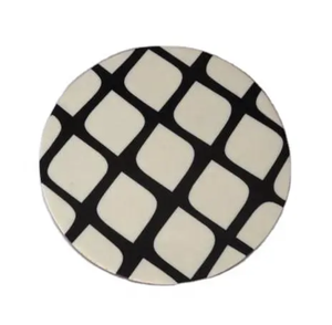 Sous-verre en résine pour tasses à café, design unique pour hôtels et restaurants, sous-verre rond de style nouveau avec incrustation d'os - Product Image 1