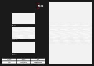 Carreaux muraux en céramique de luxe pour intérieur, 300x600 mm, salle de bain, cuisine, finition brillante, mate, effet sucre, design mural intérieur luxueux - Product Image 3