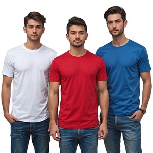 T-shirt à séchage rapide à col rond de qualité supérieure pour homme | Impression graphique pour hommes de couleur unie coupe ajustée 100% coton | OEM et ODM disponibles - Product Image 2