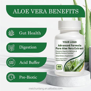 Cápsulas de Aloe Vera Naturais para Limpeza do Cólon, Suplemento Dietético Certificado para Saúde Digestiva e Suporte ao Peso em Adultos - Product Image 3
