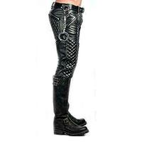 Pantalon cargo unisexe en laine et cachemire pour la course à moto, respirant, imperméable, couleur noire, hiver