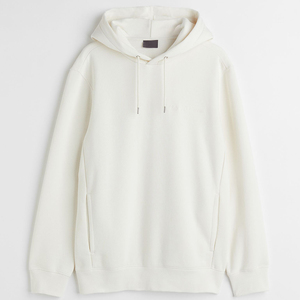 เสื้อฮู้ดแขนยาวผ้าคอตตอนโอเวอร์ไซส์สำหรับผู้ชายเสื้อฮู้ดทรงบ็อกซี่ทรงหลวมไหล่ดรอป500 GSM ดีไซน์ใหม่ - Product Image 2