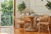 Vente en gros de fauteuil en rotin naturel tissé à la main écologique chaise en osier faite à la main pour le salon et le café meubles de salle à manger