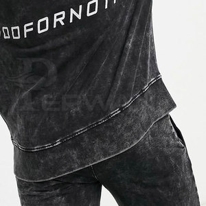 Survêtement d'hiver respirant de haute qualité taille personnalisée solide délavé à l'acide pour hommes - Product Image 6