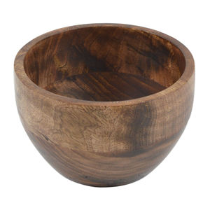 Decoración Tazón de sopa de madera Servicio de comida Hotel Restaurante y decoración del hogar Diseño Cuencos de madera natural Diseño de acabado pulido - Product Image 1