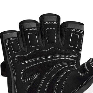 Noir Blanc Couleur Bon Vendeur Avec Propre Logo En Cuir PU OEM Service Gants D'haltérophilie Pour Le Fitness PAR INDUSTRIES AMAZING - Product Image 4