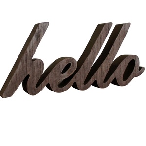 Great quality in reasonable price Colorful Wooden Color Luxury Showpiece With <b>Lettering</b> of Family Wood 25 cm Natural White - Product Image 4