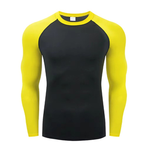 <b>Men</b> Gym Compression Under <b>Base</b> <b>Layer</b> Tops Long Sleeve Quick Dry Sports Custom <b>Mens</b> Gym Long Sleeve Blank Compression Shirts - Product Image 1