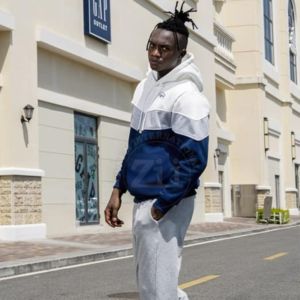 100% coton hommes hiver pull à capuche grande taille thermique surdimensionné V forme polaire sweat - Product Image 4