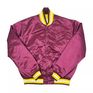 Chaqueta Universitaria de Béisbol de Satén Personalizada de Alta Calidad para Hombre 2025, Chaqueta de Equipo de Otoño con Poliéster Antibacteriano en la Parte Delantera - Product Image 6