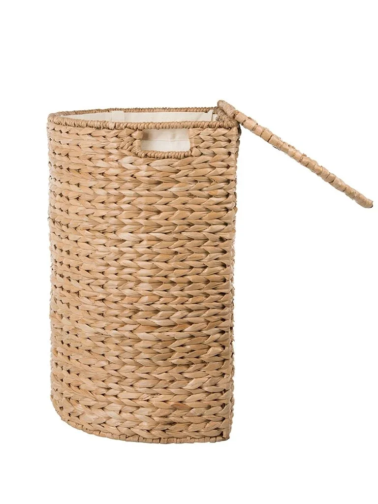 Decorasian - Cesto portaoggetti intrecciato in giacinto d'acqua e zostera, quadrato, per Kallax