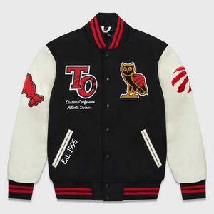 Chaqueta Universitaria Deportiva de Invierno para Hombre, Diseño Chenille con Logotipo Personalizado, Cuello Alto, Servicio OEM, Alta Calidad al por Mayor - Product Image 2