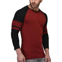T-shirt surdimensionné pour homme 100% coton, nouveau design avec manches longues et col respirant, vêtements simples, dernière mode