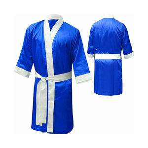 2024 Customized Kick <b>Boxing</b> Full Length Satin <b>Boxing</b> <b>Robe</b> High Quality Latest Designs <b>Boxing</b> <b>Robe</b> - Product Image 1