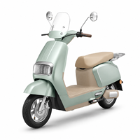 Skuter Listrik Retro 1000W 60V Streetbikes Moped Klasik 55km/jam E-Bike Komuter Perkotaan