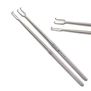 Ensemble de crochets à double crochet en acier inoxydable pour la chirurgie générale, 2 pièces - Product Image 1