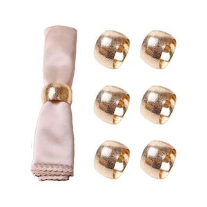 Vente en gros Serviette en laiton doublure rond de serviette pour fête de mariage dîner décoration de table de Noël minimaliste rond de serviette en métal - Product Image 3