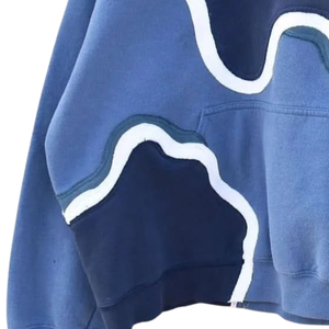 เสื้อฮู้ดสำหรับผู้ชายโอเวอร์ไซส์ผ้าฟลีซ100% โอเวอร์ไซส์เปิดไหล่ปล่อยช่วงฤดูหนาว - Product Image 4