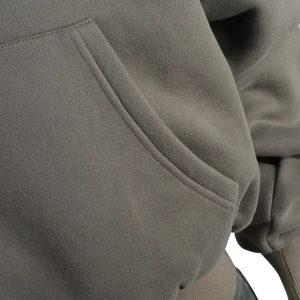 Sweat à capuche unisexe de qualité supérieure à prix réduit en coton polaire brodé épais et lourd avec capuche personnalisée pour hommes unisexe coupe ajustée - Product Image 5