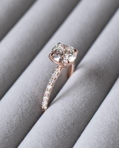 Igi แหวนโซลิแทร์สำหรับผู้หญิง14K ทำด้วยมือได้รับการรับรองด้วยเครื่องประดับที่น่าสนใจสำหรับปลูกในห้องปฏิบัติการที่ยอดเยี่ยม - Product Image 3