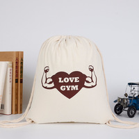 Sac à dos en toile 100 % coton avec cordon de serrage, personnalisable avec logo, sac de sport, sac de courses réutilisable avec impression de logo – Vente en gros