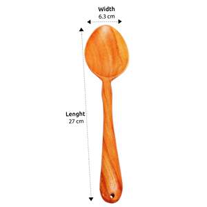 Juego de espátula y cuchara de madera de Neem Real hecho a mano Utensilios únicos Modelo 2 Hecho en India - Product Image 4