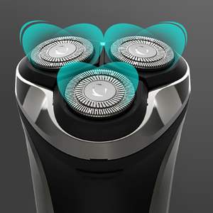 Rasoir électrique rotatif pour hommes, tondeuse à barbe humide/sèche, triple lame, rechargeable, lavable, IPX7, affichage numérique, portable - Product Image 5