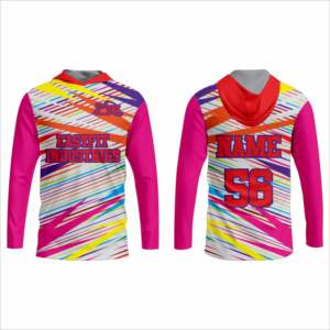 Ensembles de sweats à capuche d'entraînement de basketball unisexes personnalisés en gros, impression de logo, OEM, sublimation, 100% polyester - Product Image 4