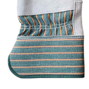 Nouveau produit tendance Gants de travail canadiens Gants de travail de sécurité antidérapants en cuir respirant avec doublure en coton et manchette caoutchoutée - Product Image 4