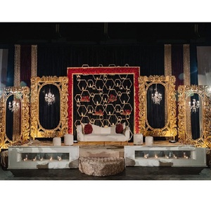 Decoración de Escenario para Recepción de Boda Musulmana, Decoración de Escenario para Eventos de Boda, Decoración de Boda de Ensueño, Decoración de Escenario Moderna - Product Image 1